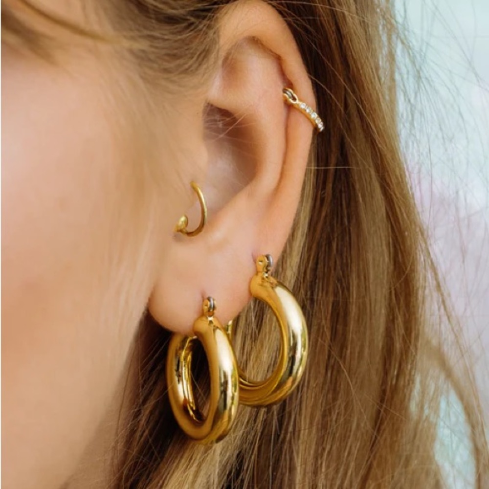 Luv Aj Baby Amalfi hoop earrings